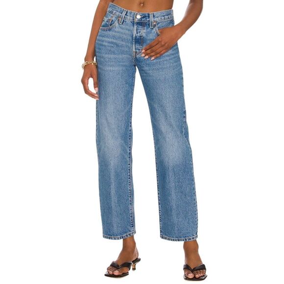 NWT Levi’s Premium 501 90’s Baggy Straight Jeans 29 x 30 Women’s Drew Me In - Picture 1 of 7